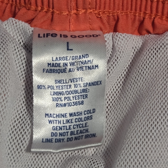 Life Is Good Mens Preppy Colorful Jake Print Swim Trunks Size Large - Picture 8 of 8